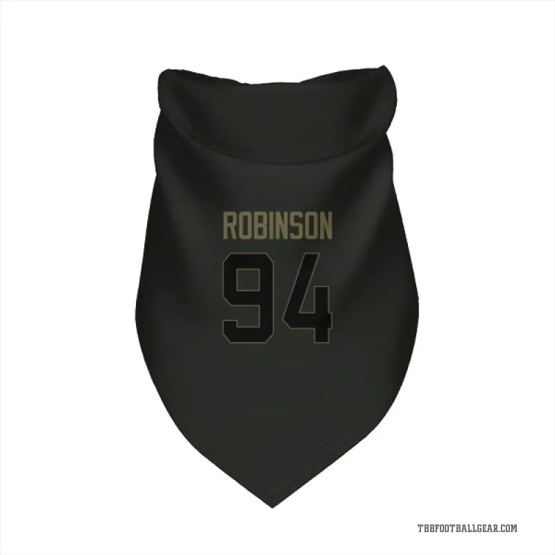 A'Shawn Robinson  Black Tampa Bay Buccaneers  Service Cat & Dog Pet Bandana