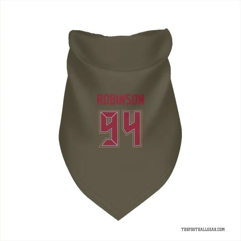 A'Shawn Robinson  Olive Tampa Bay Buccaneers  Cat & Dog Pet Bandana