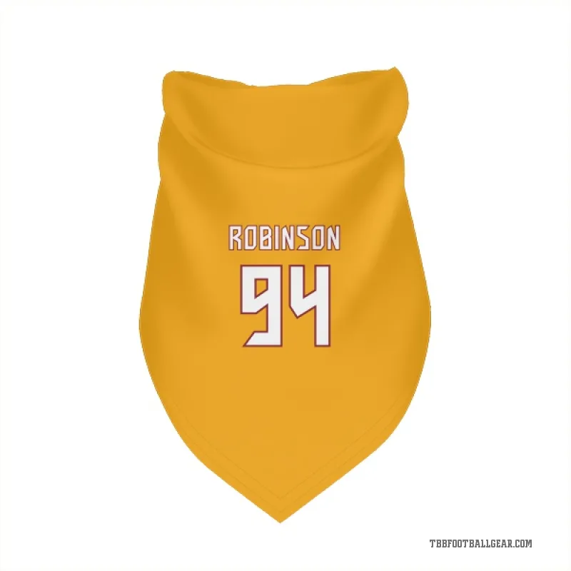 A'Shawn Robinson  Orange Tampa Bay Buccaneers  Cat & Dog Pet Bandana