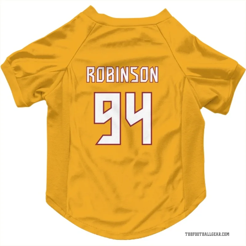 A'Shawn Robinson  Orange Tampa Bay Buccaneers  Cat & Dog Pet Jersey