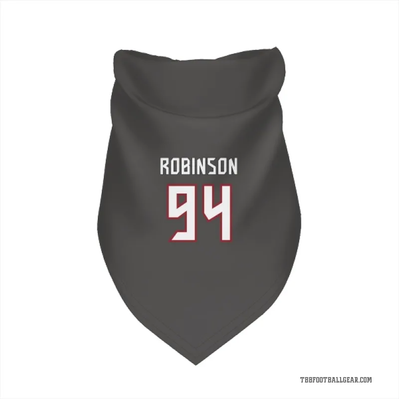 A'Shawn Robinson  Tampa Bay Buccaneers   Pewter Cat & Dog Pet Bandana
