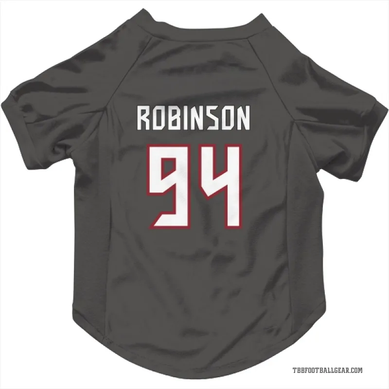 A'Shawn Robinson  Tampa Bay Buccaneers   Pewter Cat & Dog Pet Jersey