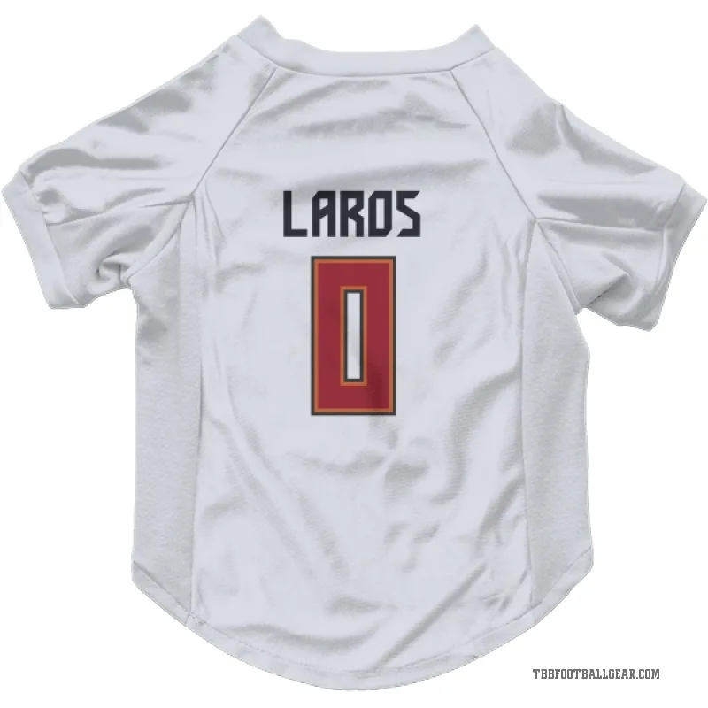 Aidan Laros  White Tampa Bay Buccaneers  Cat & Dog Pet Jersey