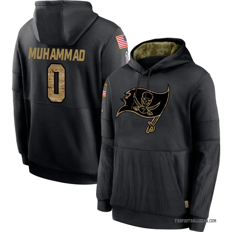Al-Quadin Muhammad Men's Black Tampa Bay Buccaneers 2020 Salute to Service Sideline Performance Pullover Hoodie