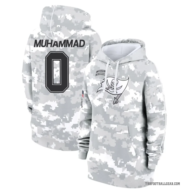Al-Quadin Muhammad Women's Camo Tampa Bay Buccaneers Arctic 2024 Salute to Service Club Fleece Pullover Hoodie