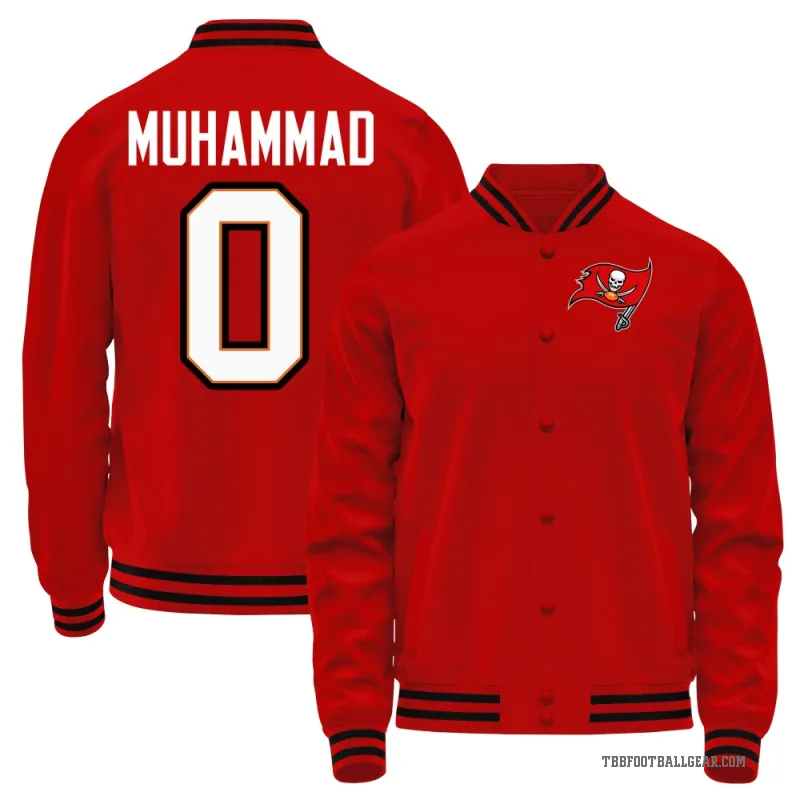 Al-Quadin Muhammad Youth Red Tampa Bay Buccaneers Full-Snap Jacket