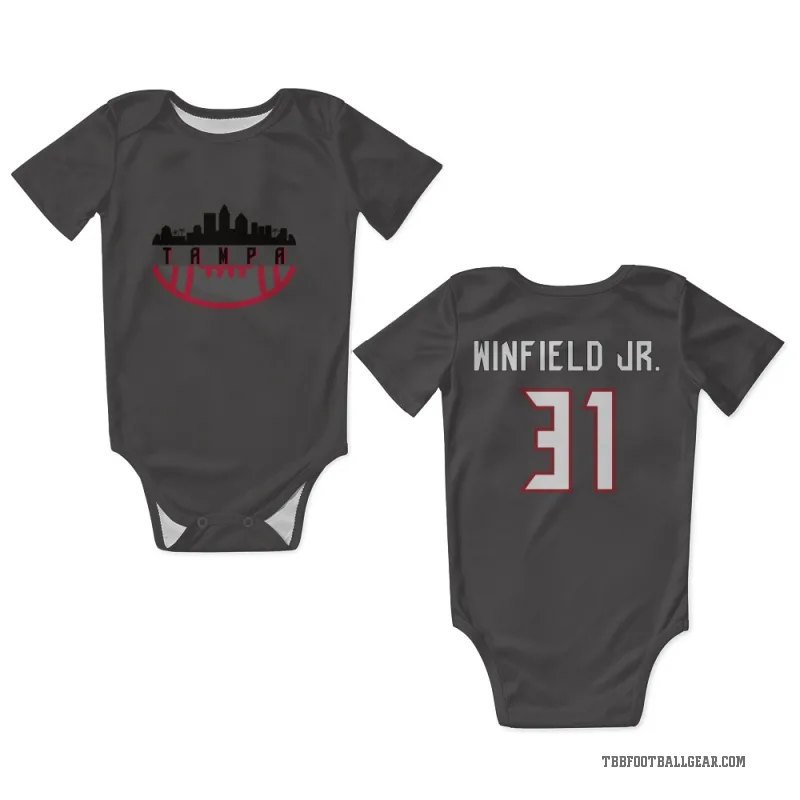 Antoine Winfield Jr.  Tampa Bay Buccaneers   Pewter Newborn & Infant Bodysuit