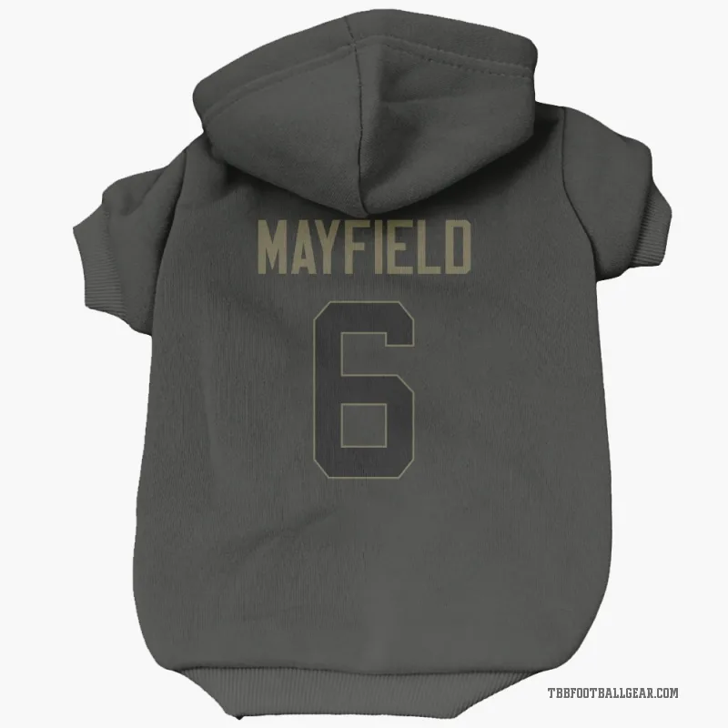 Baker Mayfield Black Tampa Bay Buccaneers Service Cat & Dog Pet Hoodie