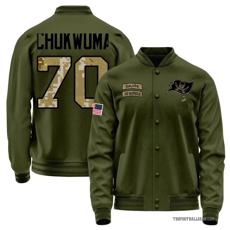 Ben Chukwuma Youth Olive Tampa Bay Buccaneers Salute to Service Sideline Performance Jacket