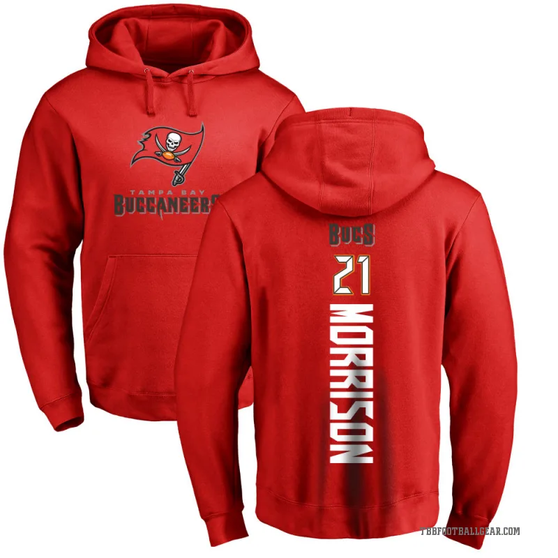 Benjamin Morrison Men's Red Tampa Bay Buccaneers Pro Line Backer Pullover Hoodie