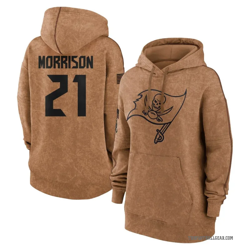 Benjamin Morrison Women's Brown Tampa Bay Buccaneers 2023 Salute To Service Pullover Hoodie