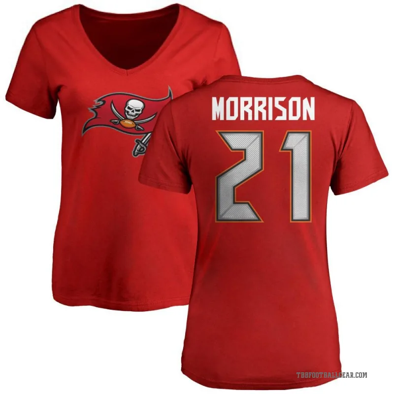 Benjamin Morrison Women's Red Tampa Bay Buccaneers Logo Slim Fit T-Shirt -