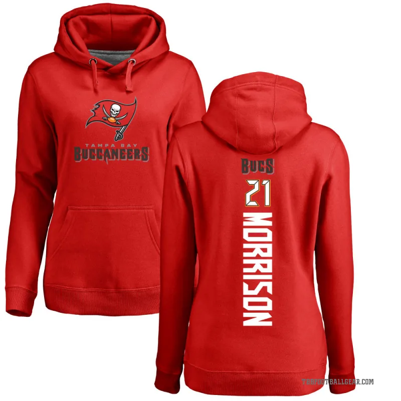 Benjamin Morrison Women's Red Tampa Bay Buccaneers Pro Line Backer Pullover Hoodie