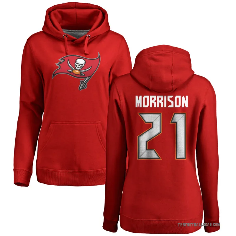 Benjamin Morrison Women's Red Tampa Bay Buccaneers Pro Line Logo Pullover Hoodie