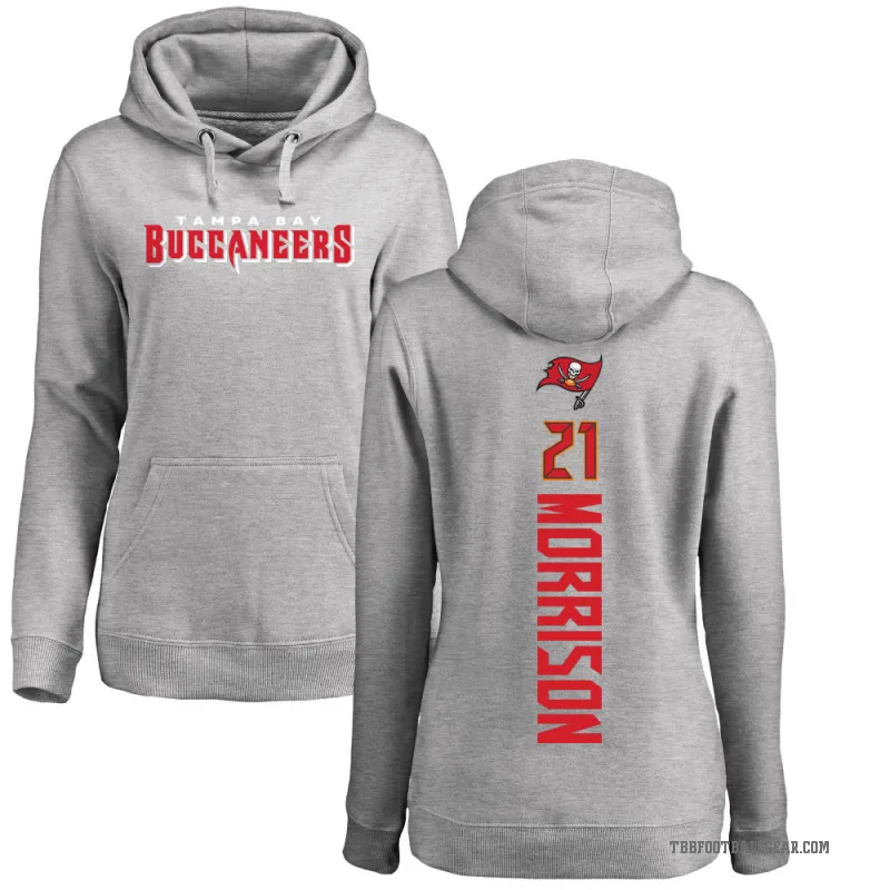 Benjamin Morrison Women's Tampa Bay Buccaneers Pro Line Ash Backer Pullover Hoodie