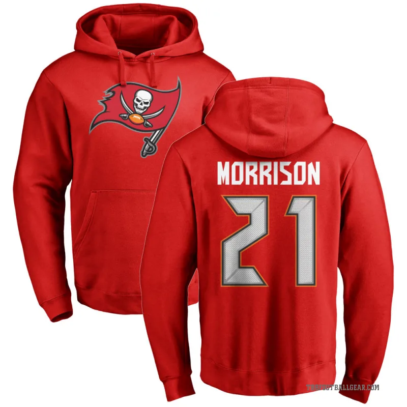Benjamin Morrison Youth Red Tampa Bay Buccaneers Pro Line Logo Pullover Hoodie