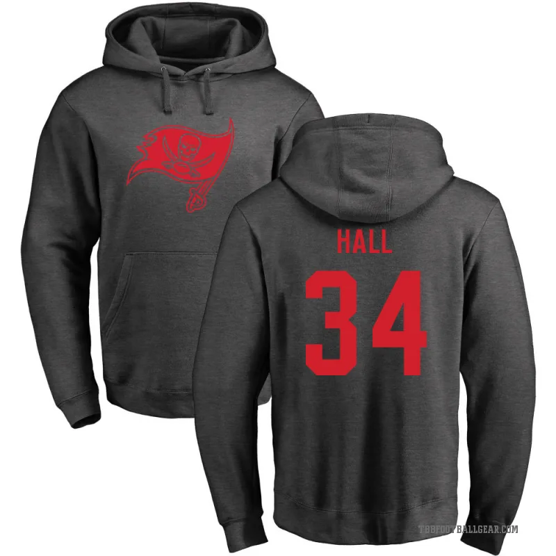 Bryce Hall Men's Tampa Bay Buccaneers Pro Line by Branded Ash One Color Pullover Hoodie