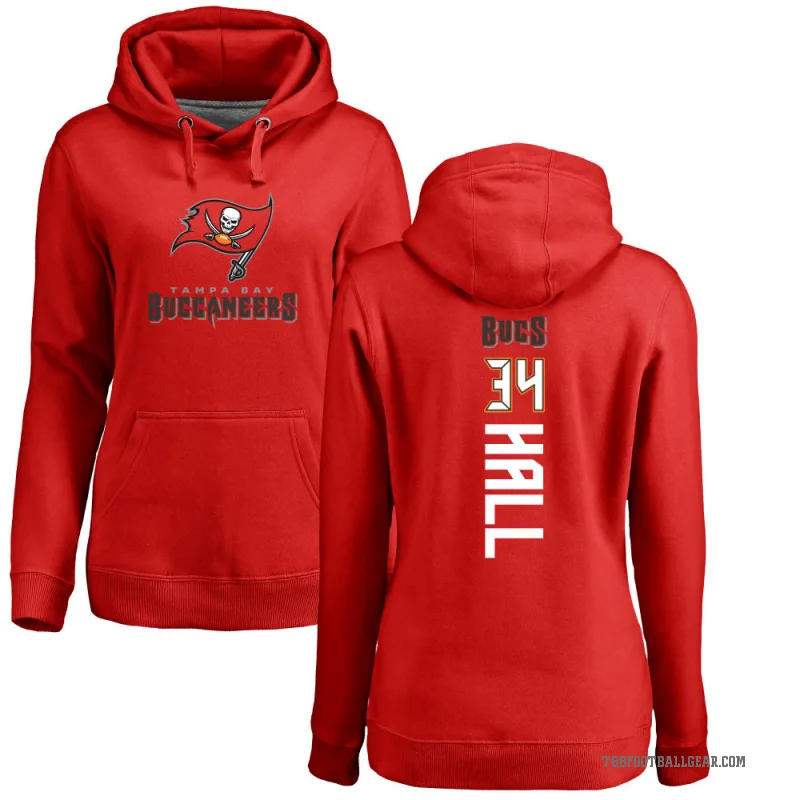 Bryce Hall Women's Red Tampa Bay Buccaneers Pro Line Backer Pullover Hoodie
