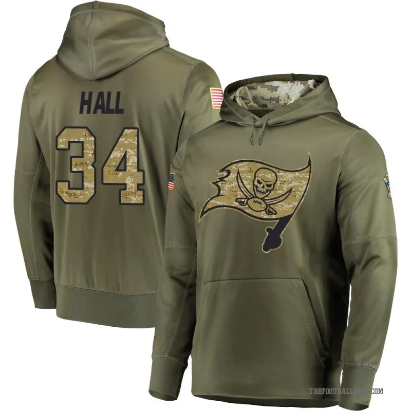 Bryce Hall Youth Olive Tampa Bay Buccaneers Salute to Service Pullover Hoodie