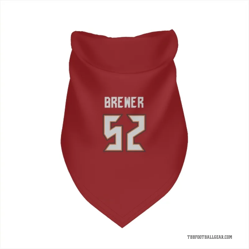 C.J. Brewer  Red Tampa Bay Buccaneers  Cat & Dog Pet Bandana