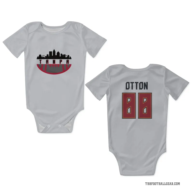 Cade Otton  White Tampa Bay Buccaneers  Newborn & Infant Bodysuit