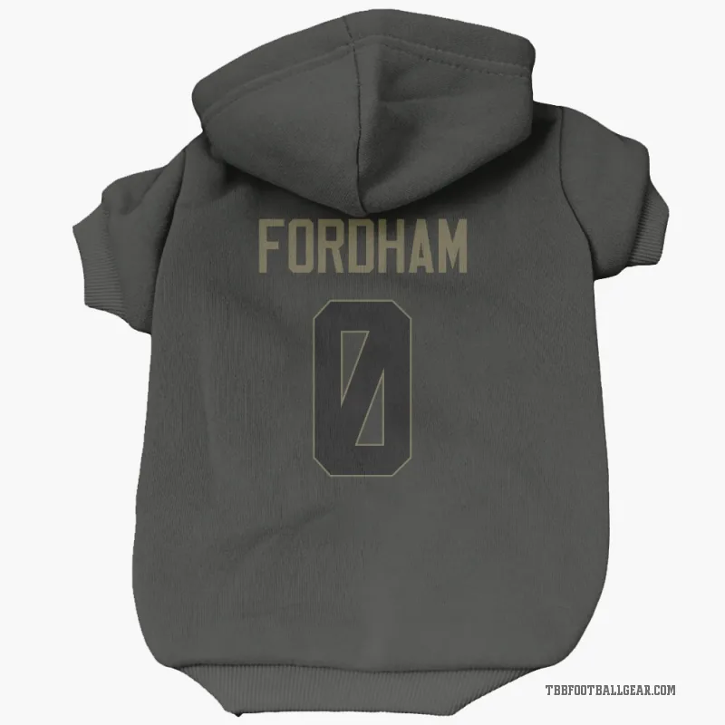 Caden Fordham  Black Tampa Bay Buccaneers  Service Cat & Dog Pet Hoodie