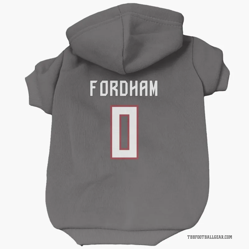 Caden Fordham  Tampa Bay Buccaneers   Pewter Cat & Dog Pet Hoodie