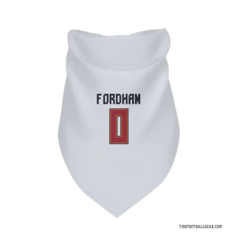 Caden Fordham  White Tampa Bay Buccaneers  Cat & Dog Pet Bandana