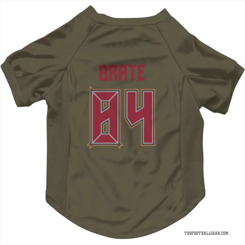 Cameron Brate  Olive Tampa Bay Buccaneers  Cat & Dog Pet Jersey