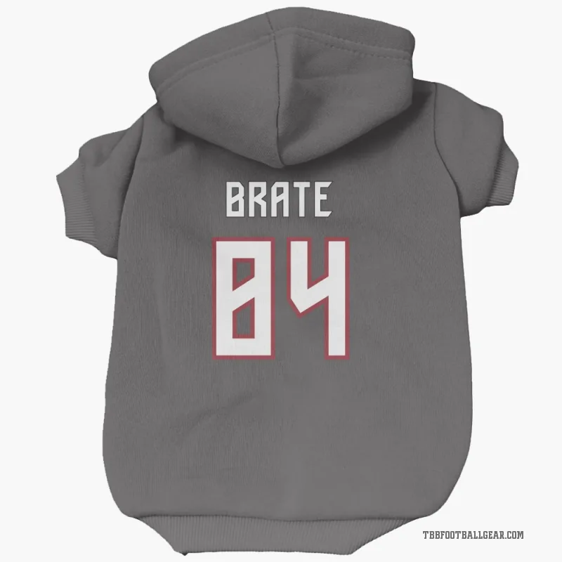 Cameron Brate  Tampa Bay Buccaneers   Pewter Cat & Dog Pet Hoodie