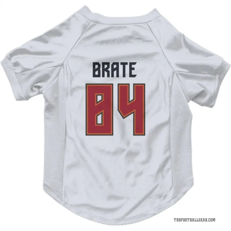 Cameron Brate  White Tampa Bay Buccaneers  Cat & Dog Pet Jersey