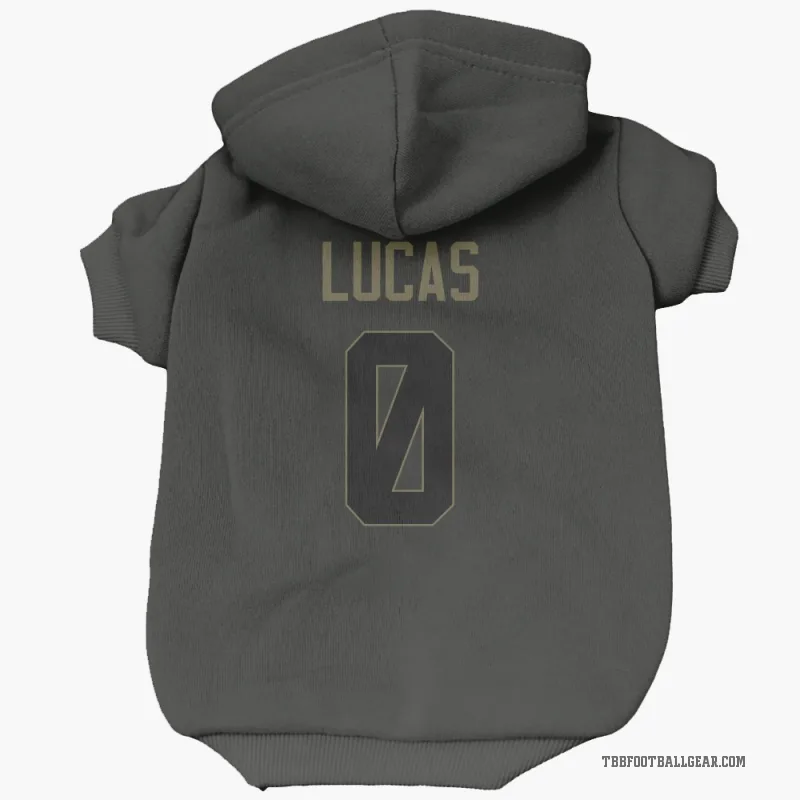 Chase Lucas  Black Tampa Bay Buccaneers  Service Cat & Dog Pet Hoodie