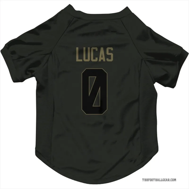 Chase Lucas  Black Tampa Bay Buccaneers  Service Cat & Dog Pet Jersey