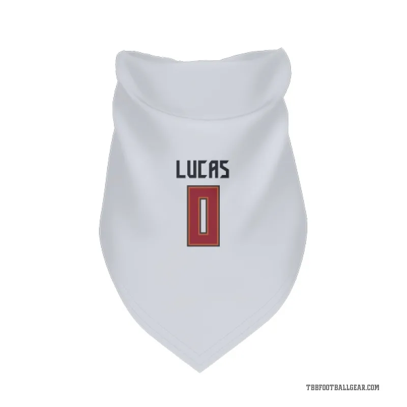 Chase Lucas  White Tampa Bay Buccaneers  Cat & Dog Pet Bandana