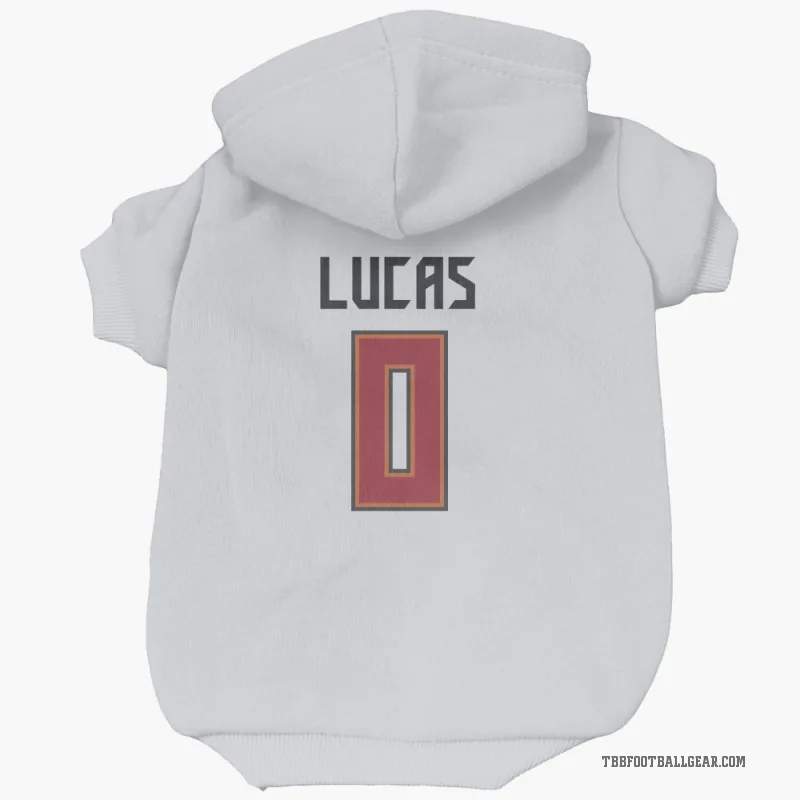 Chase Lucas  White Tampa Bay Buccaneers  Cat & Dog Pet Hoodie