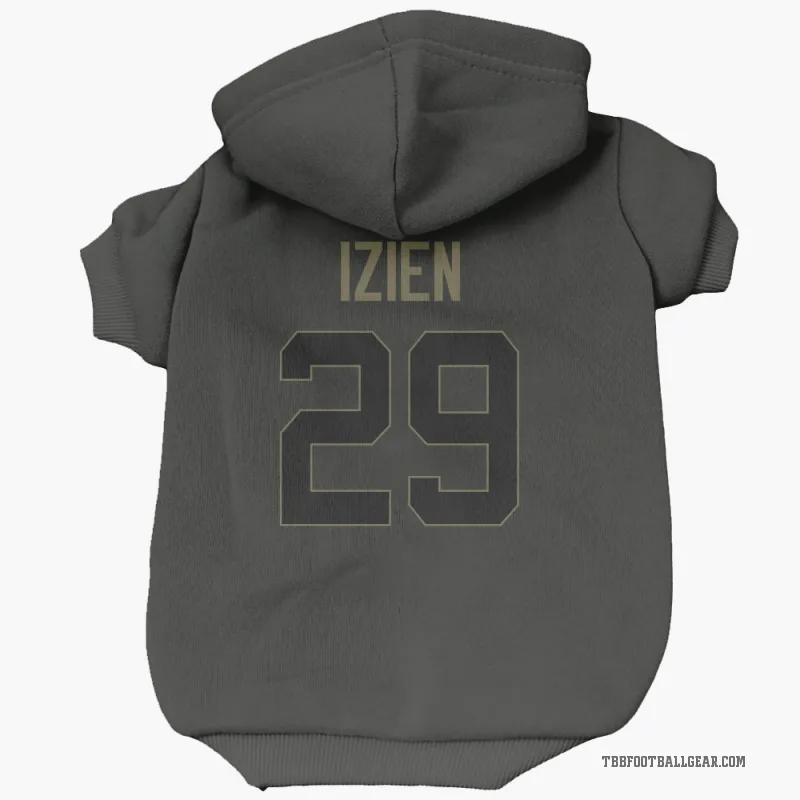 Christian Izien  Black Tampa Bay Buccaneers  Service Cat & Dog Pet Hoodie