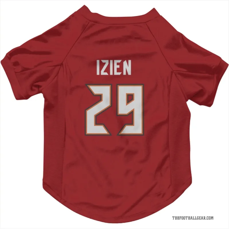 Christian Izien  Red Tampa Bay Buccaneers  Cat & Dog Pet Jersey
