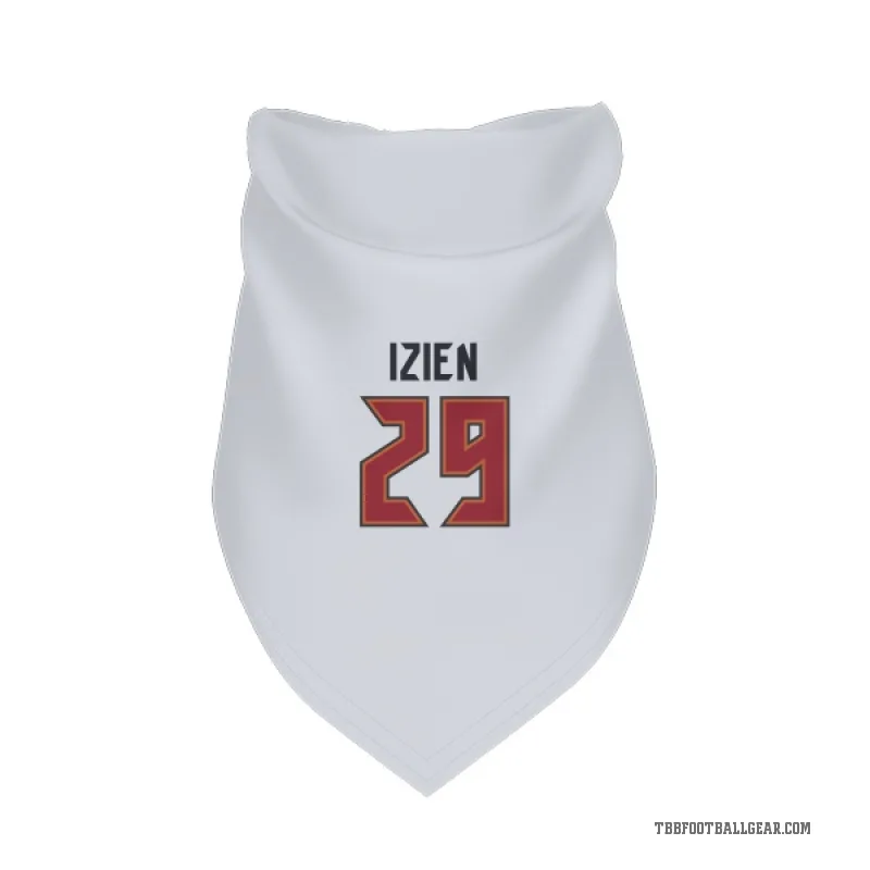 Christian Izien  White Tampa Bay Buccaneers  Cat & Dog Pet Bandana