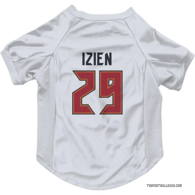 Christian Izien  White Tampa Bay Buccaneers  Cat & Dog Pet Jersey