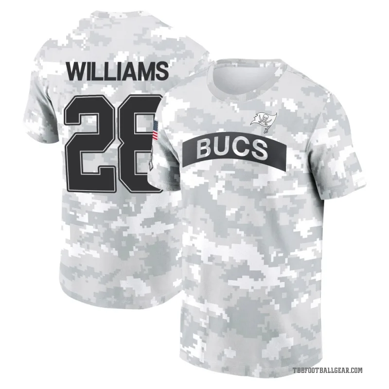 Damarion Williams Youth Camo Tampa Bay Buccaneers Arctic 2024 Salute to Service Performance T-Shirt