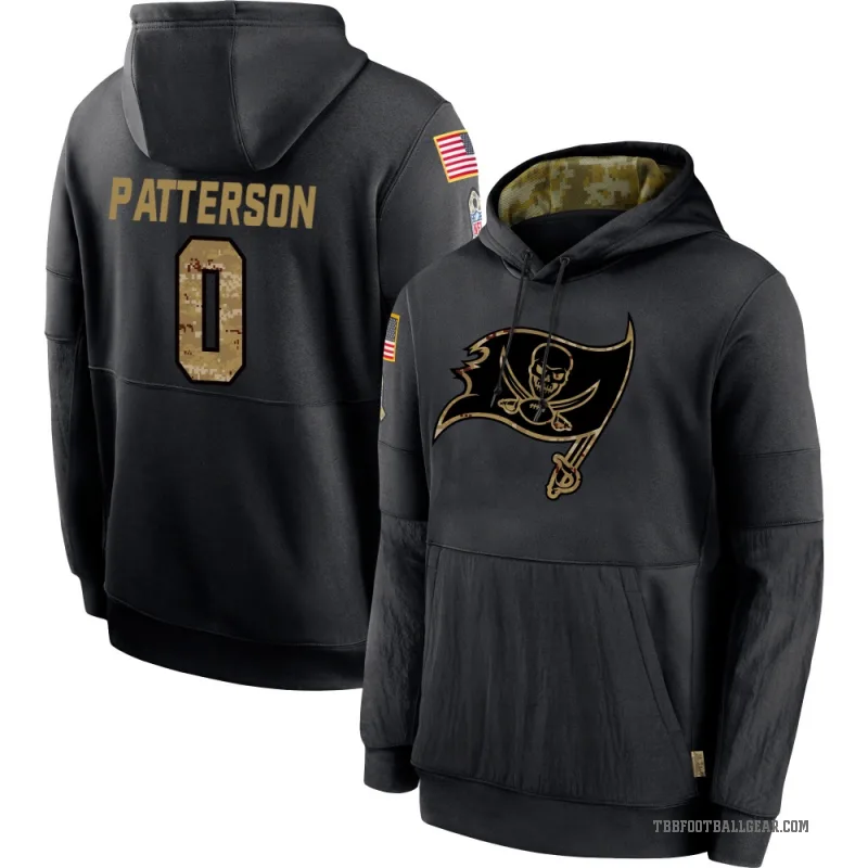 Dean Patterson Youth Black Tampa Bay Buccaneers 2020 Salute to Service Sideline Performance Pullover Hoodie
