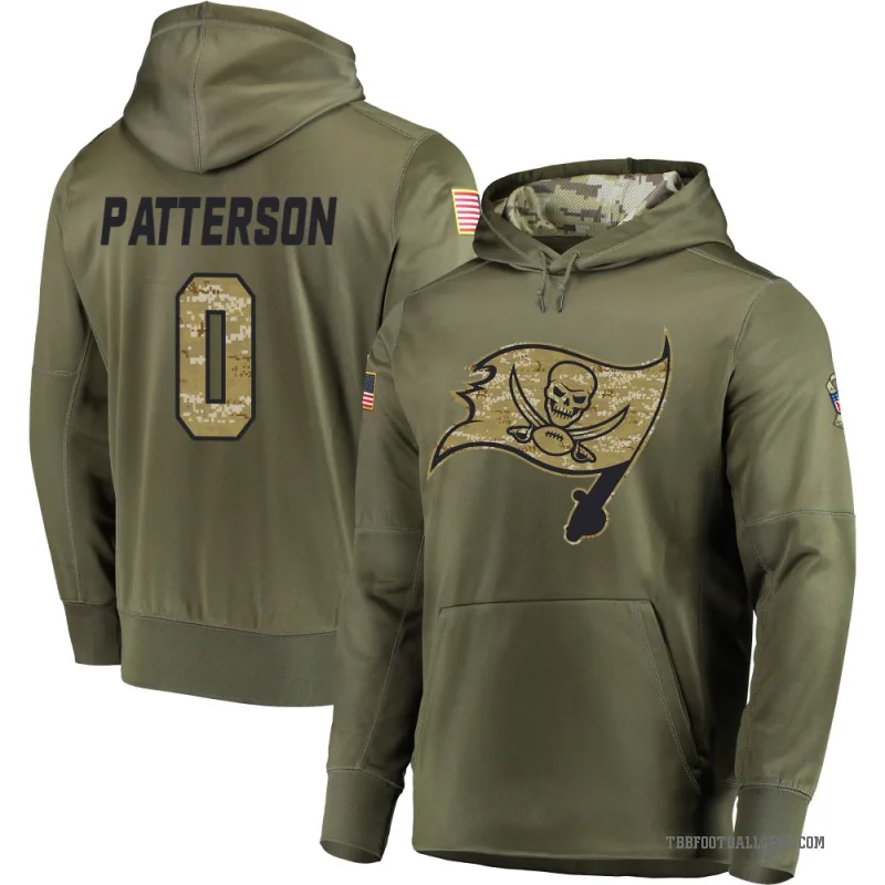 Dean Patterson Youth Olive Tampa Bay Buccaneers Salute to Service Pullover Hoodie