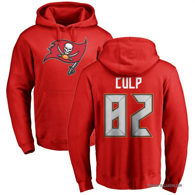 Devin Culp Men's Red Tampa Bay Buccaneers Pro Line Logo Pullover Hoodie
