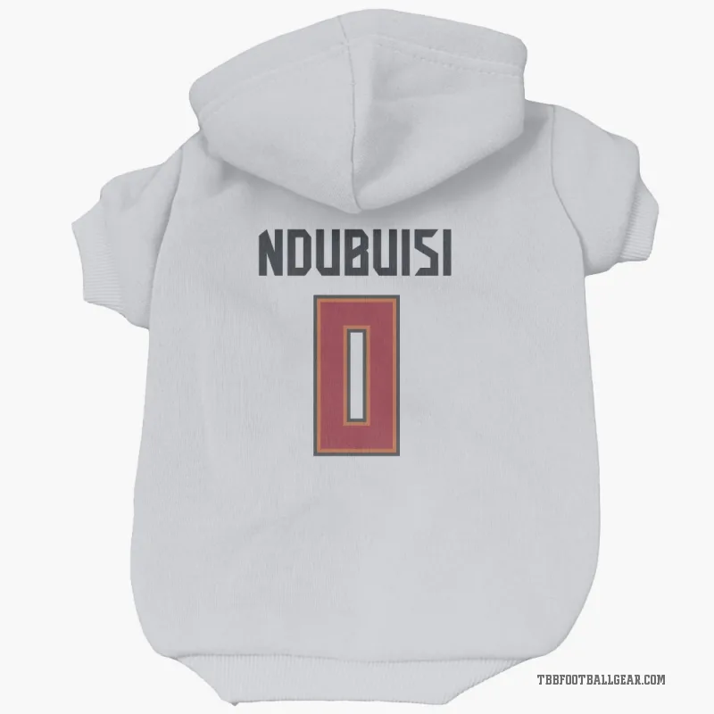 Haggai Ndubuisi  White Tampa Bay Buccaneers  Cat & Dog Pet Hoodie