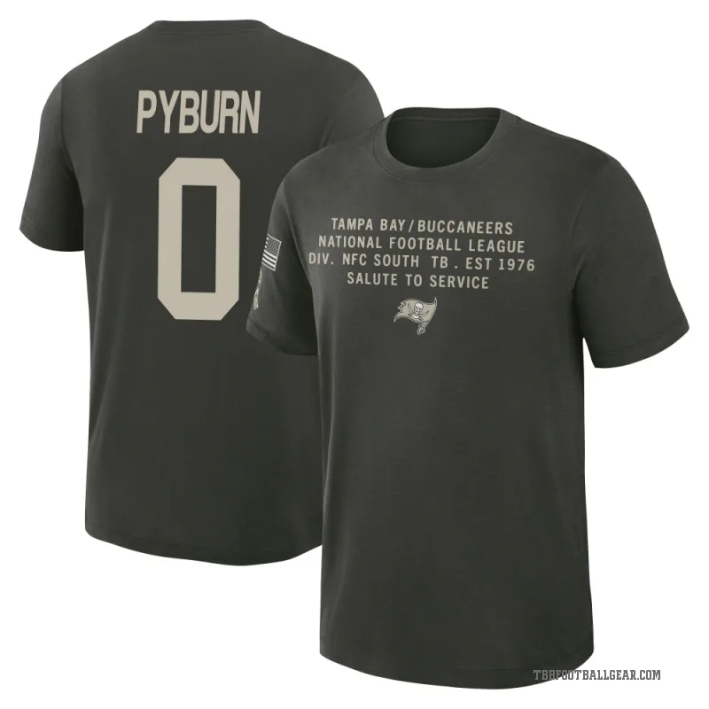 Jack Pyburn Youth Green Tampa Bay Buccaneers Dark/ 2025 Salute to Service Sideline Slub T-Shirt