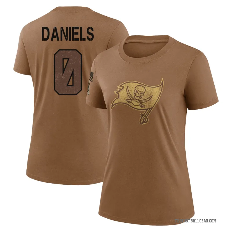 Jalon Daniels Women's Brown Tampa Bay Buccaneers 2023 Salute To Service Performance T-Shirt