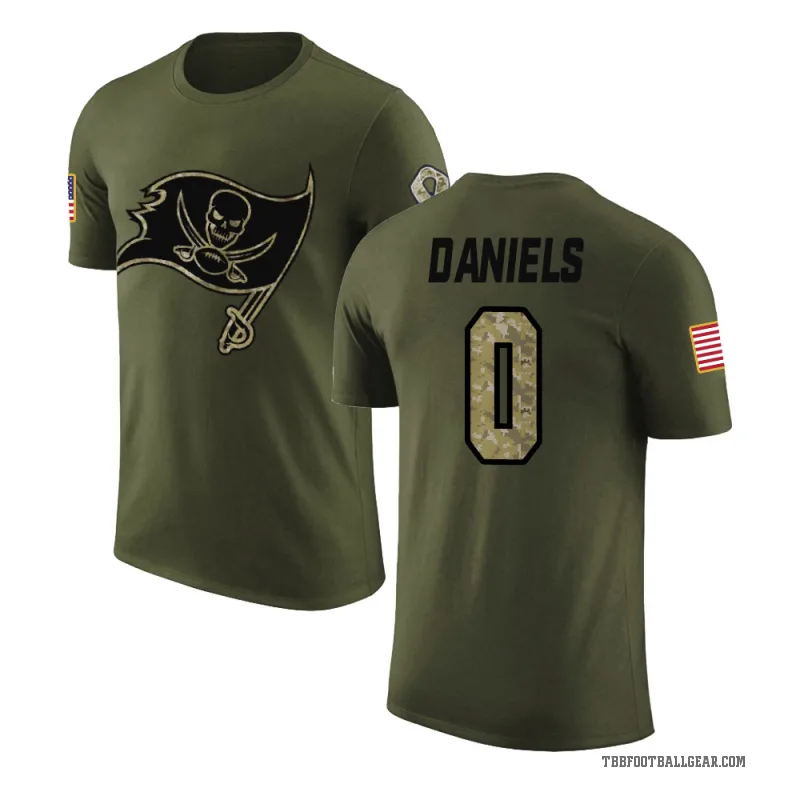 Jalon Daniels Youth Olive Tampa Bay Buccaneers Salute to Service T-Shirt