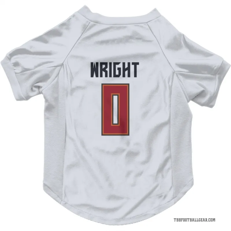 Javin Wright  White Tampa Bay Buccaneers  Cat & Dog Pet Jersey