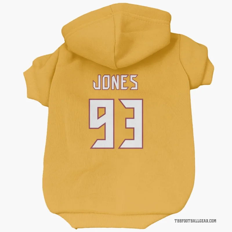 Jayson Jones  Orange Tampa Bay Buccaneers  Cat & Dog Pet Hoodie