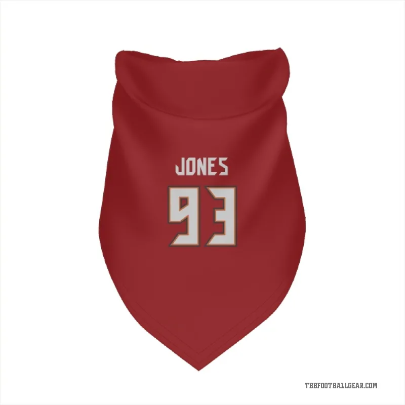 Jayson Jones  Red Tampa Bay Buccaneers  Cat & Dog Pet Bandana